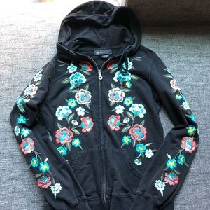 INC jacket with floral embroidery